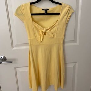 Cute pastel yellow Forever 21 mini cotton dress!